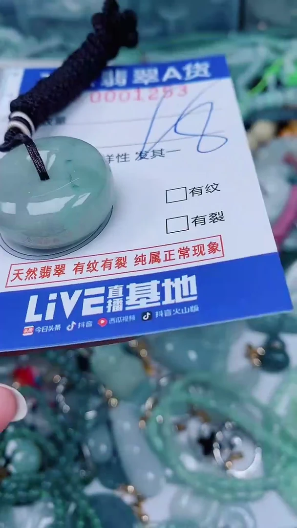 翡翠未镶嵌颈饰00001253
