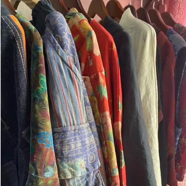 复古手工休闲个性宽松外套中长袖春款个性设计女装