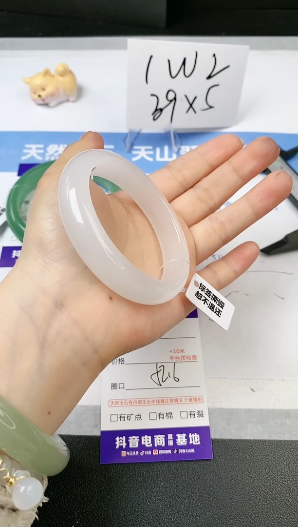 【闪购商品】石英质玉手镯未镶嵌s210-B-