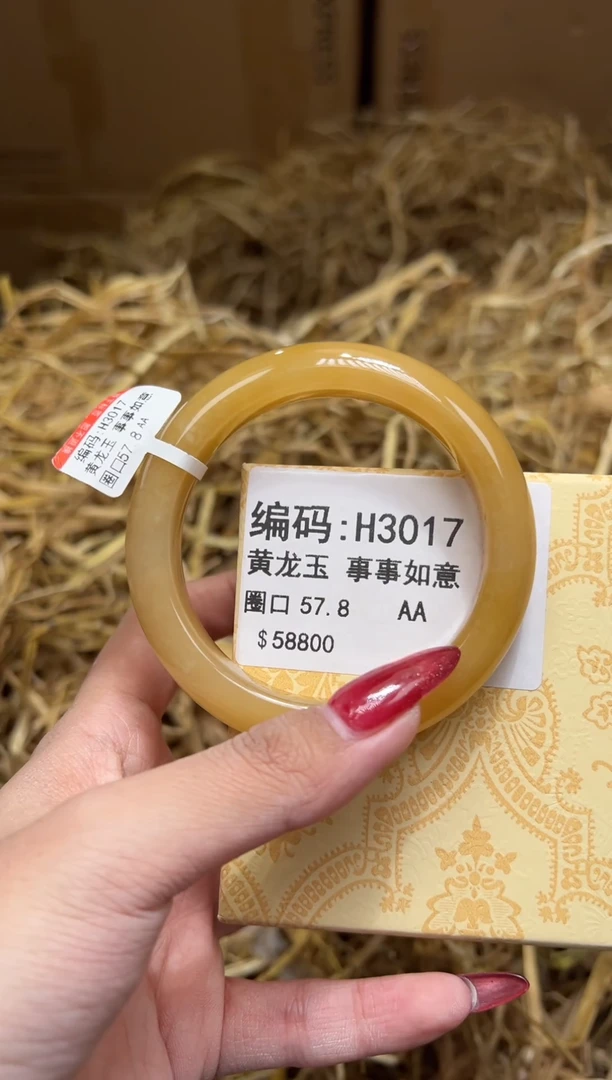 未镶嵌手镯石英质玉H3017