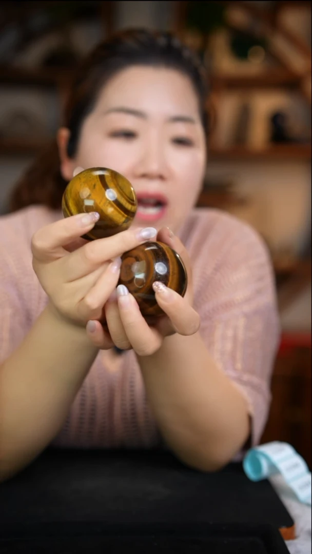 未镶嵌球木变石虎眼石球D260多样性发其一