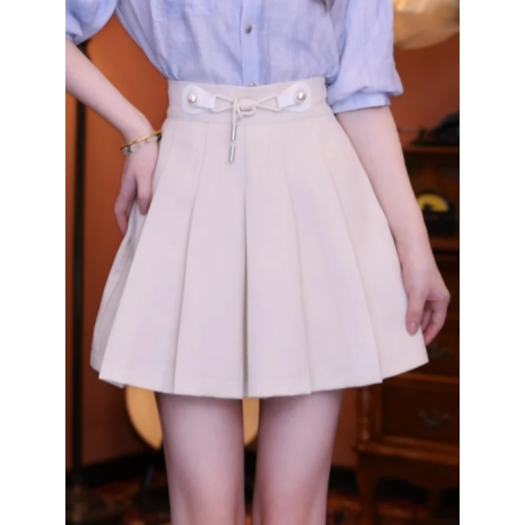 牧子【漫画身材】复古百搭显瘦半身裙高腰女装短裙01970