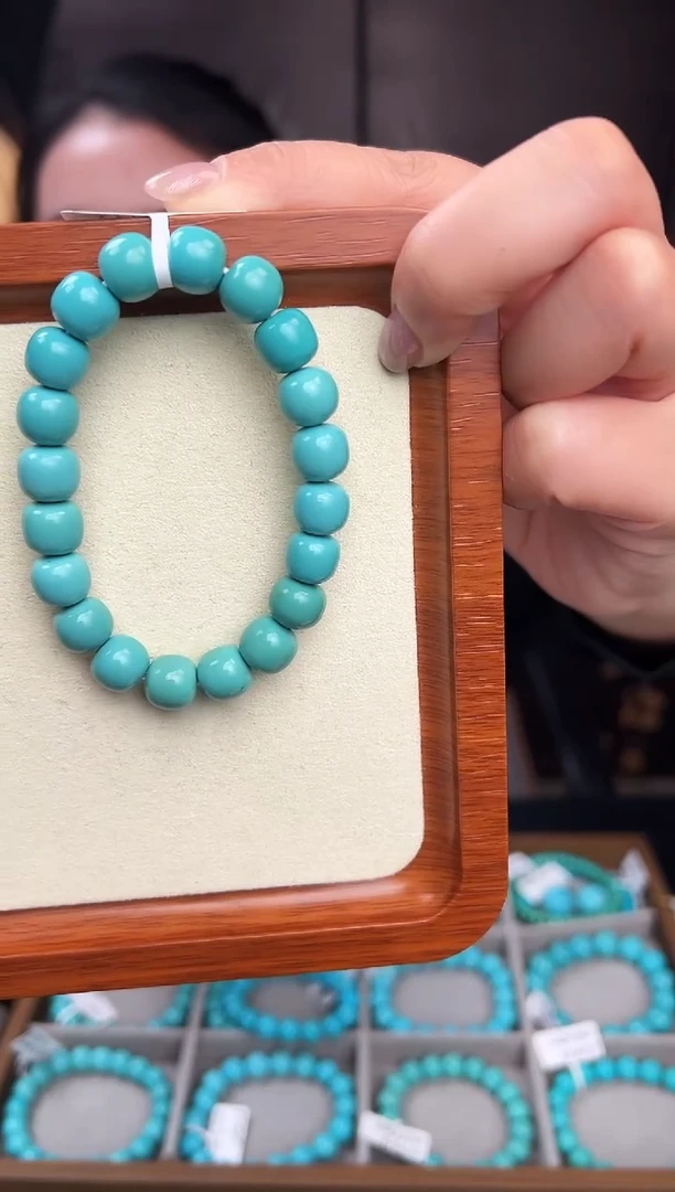 未镶嵌绿松石手串卡10