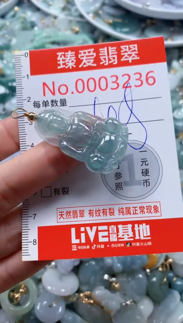 翡翠未镶嵌吊坠(不含链)3236