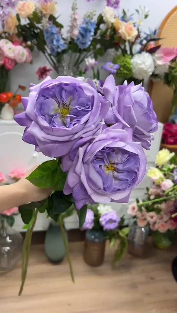 3枝紫色手感保湿朱丽叶