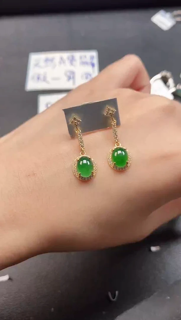 银S925镶嵌戒指翡翠51511
