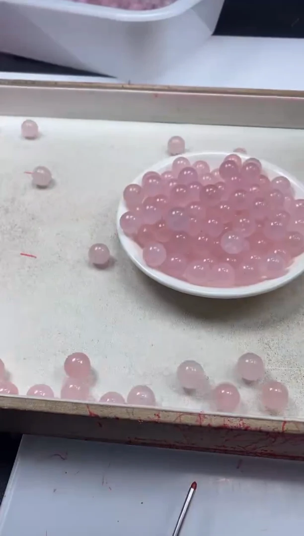 【闪购商品】水晶颈饰未镶嵌w931粉水晶12mm*20颗