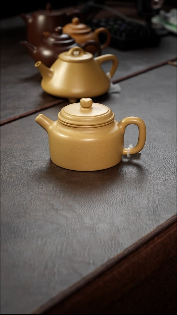 茶壶紫砂壶·26梨皮绿德钟150cc