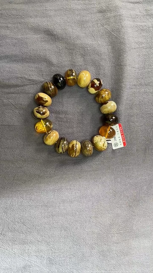 未镶嵌琥珀手串青花瓷溶洞17+多样性发其一