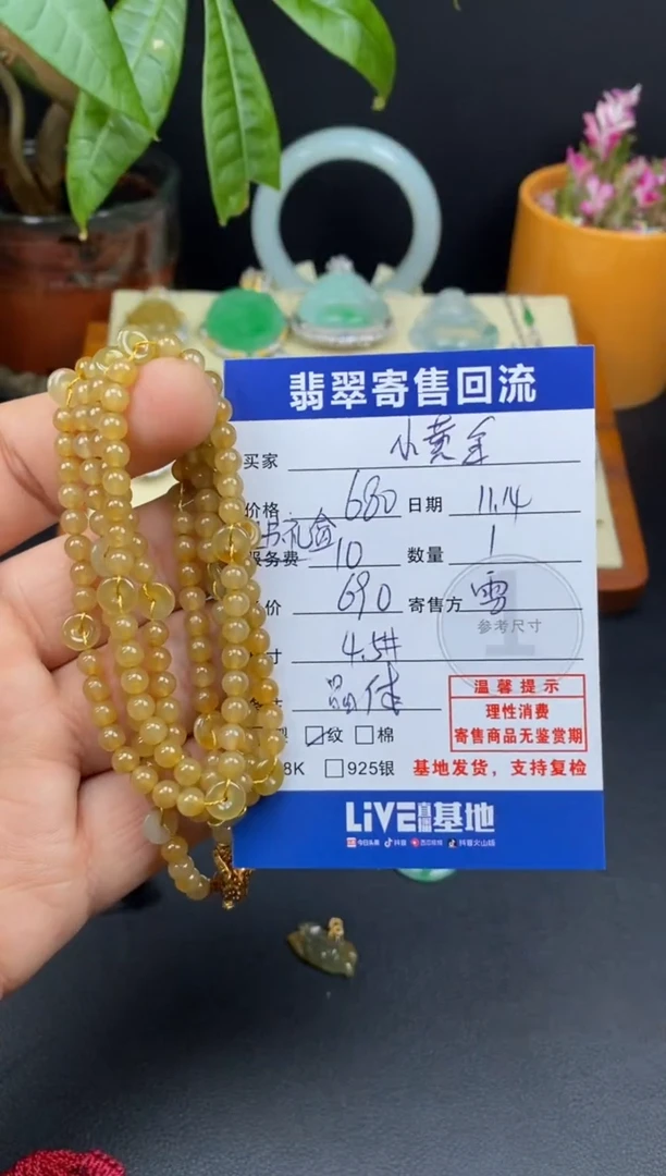 颈饰未镶嵌翡翠小*金3000602