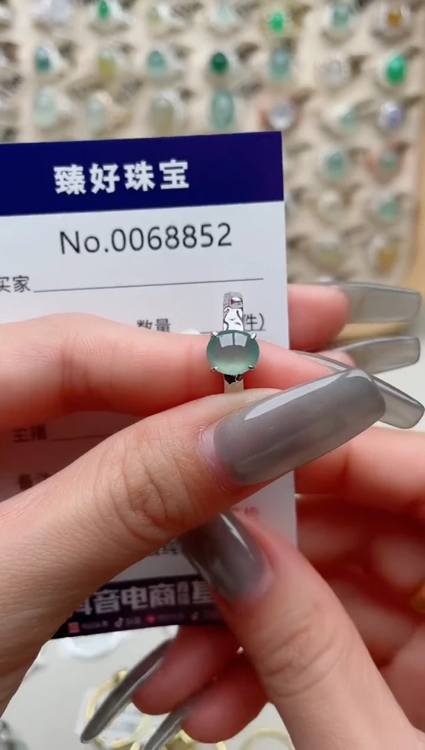 【闪购商品】翡翠戒指银S925镶嵌.........
