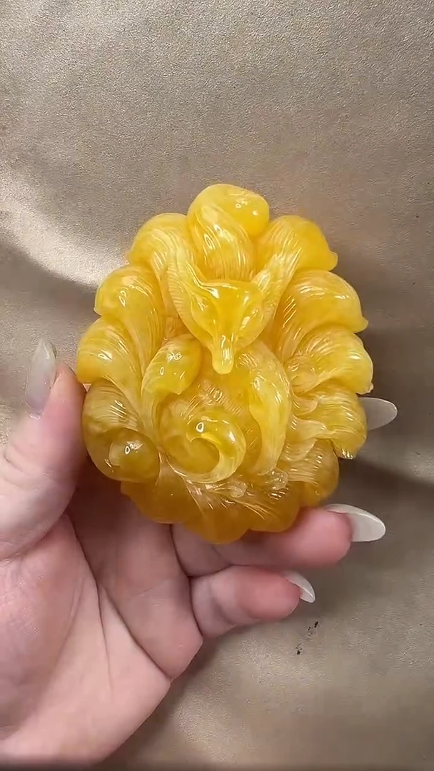 琥珀颈饰未镶嵌吊坠