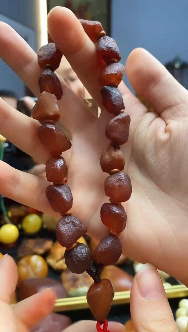 手链琥珀未镶嵌手持