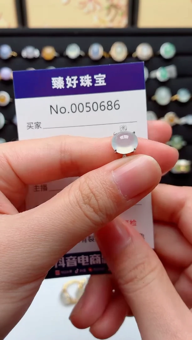 银S925镶嵌戒指翡翠.