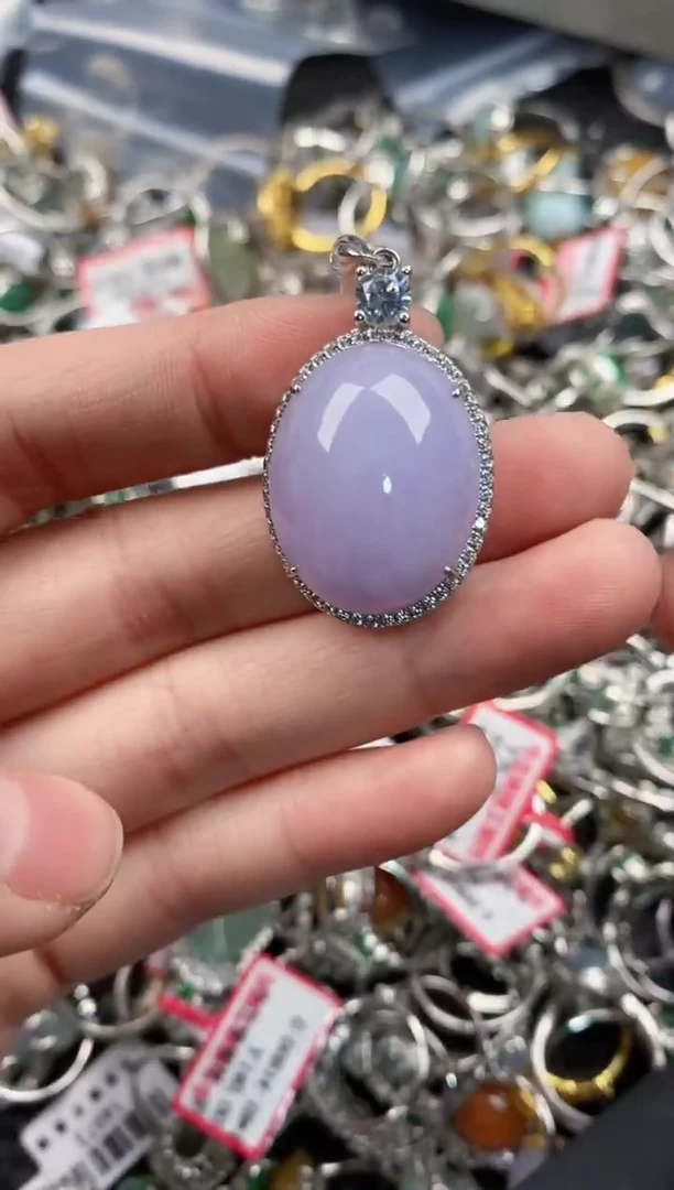 银S925镶嵌戒指翡翠888  9