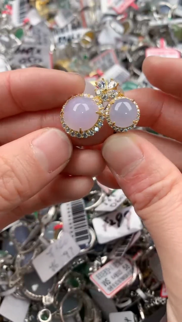 银S925镶嵌戒指翡翠222   6