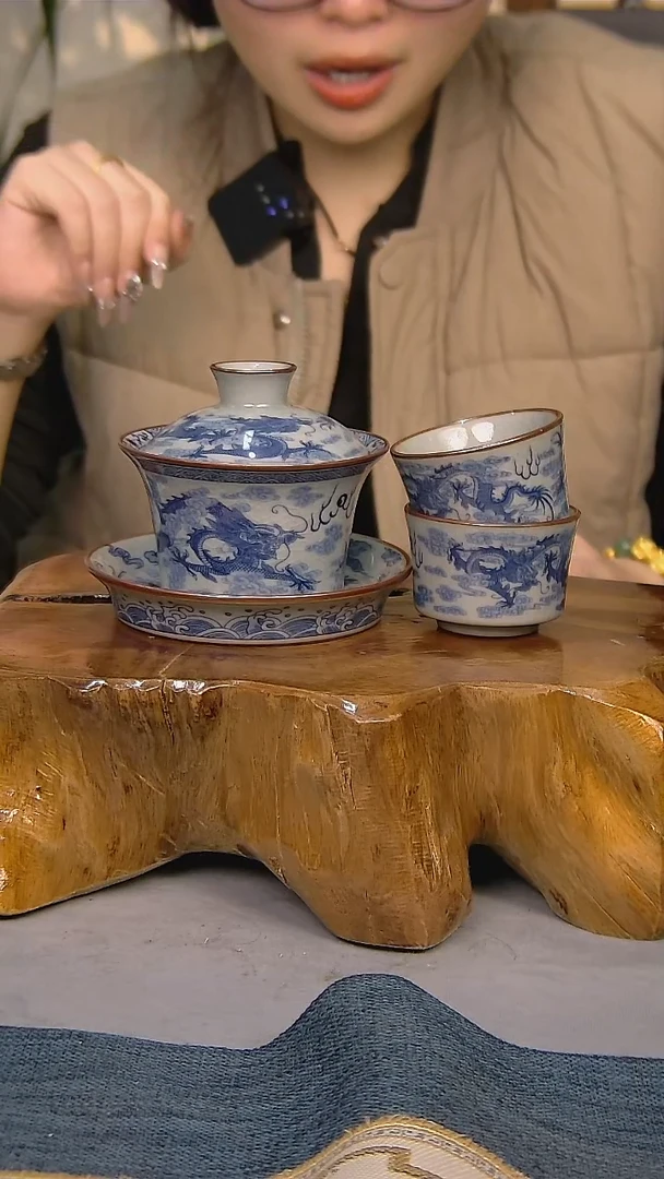 【闪购商品】9件套陶瓷茶具家用简装系列
