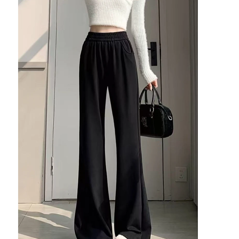 樱桃-大码春季新款73微喇休闲裤