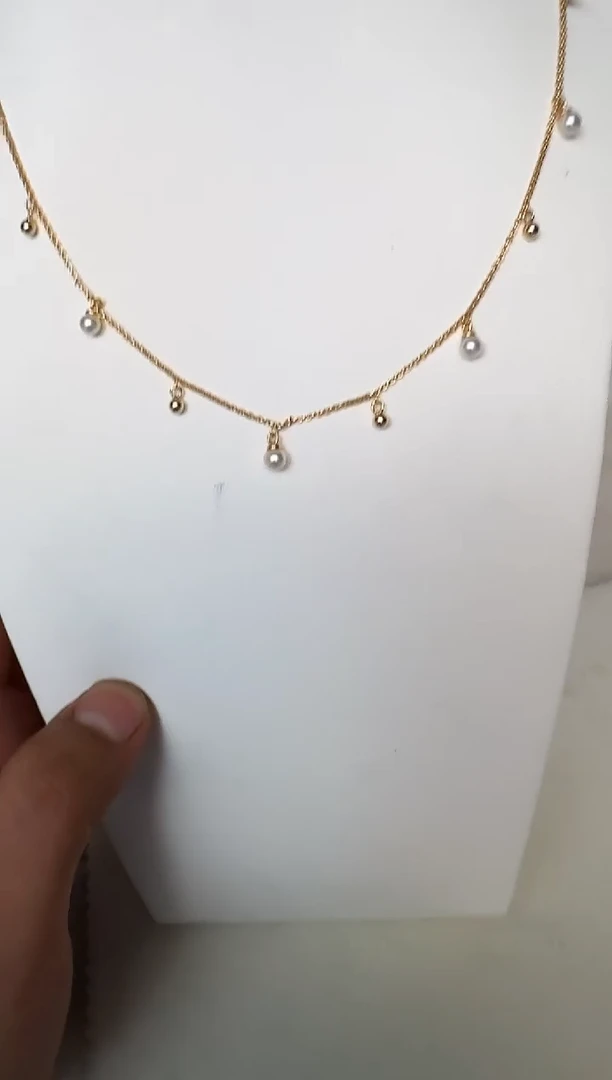 海水珍珠银S925镶嵌颈饰项链