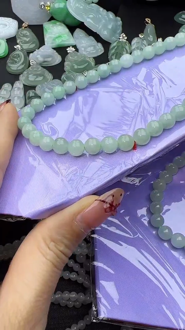 颈饰未镶嵌翡翠玉珠卡7.1