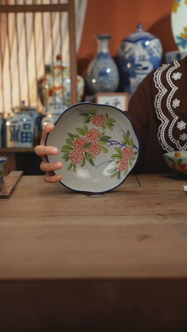 现代 景德镇设计师釉下手绘陶瓷餐具