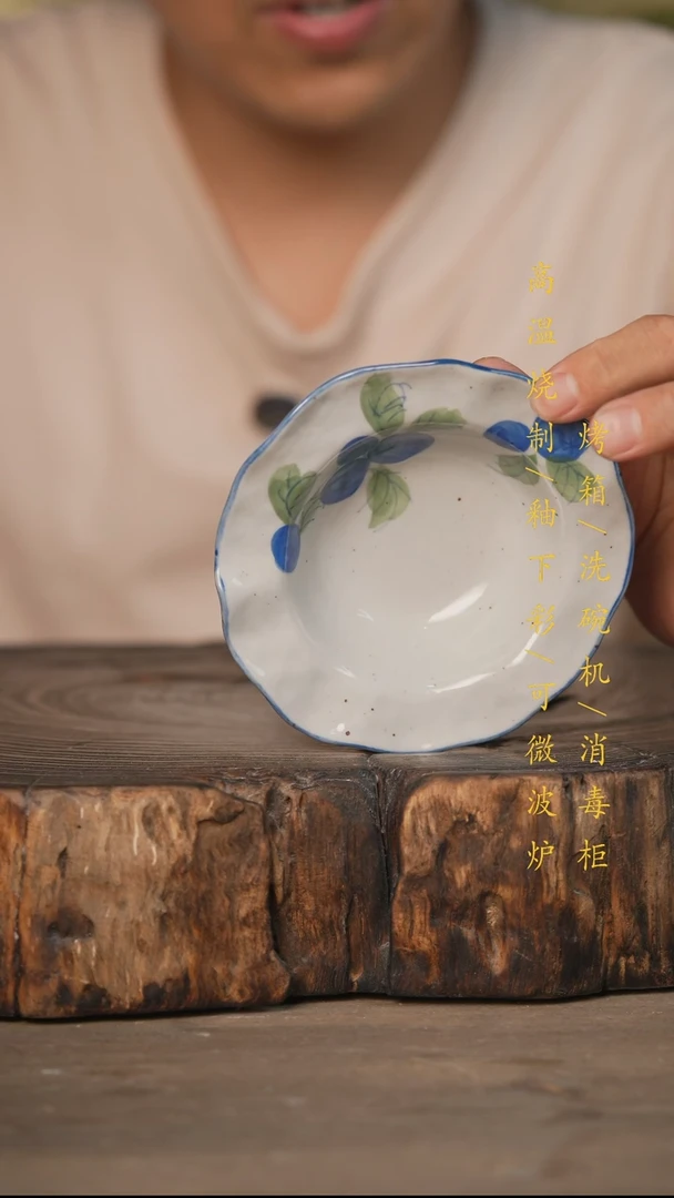瓷片景德镇高温釉下彩可微波烤箱洗碗机