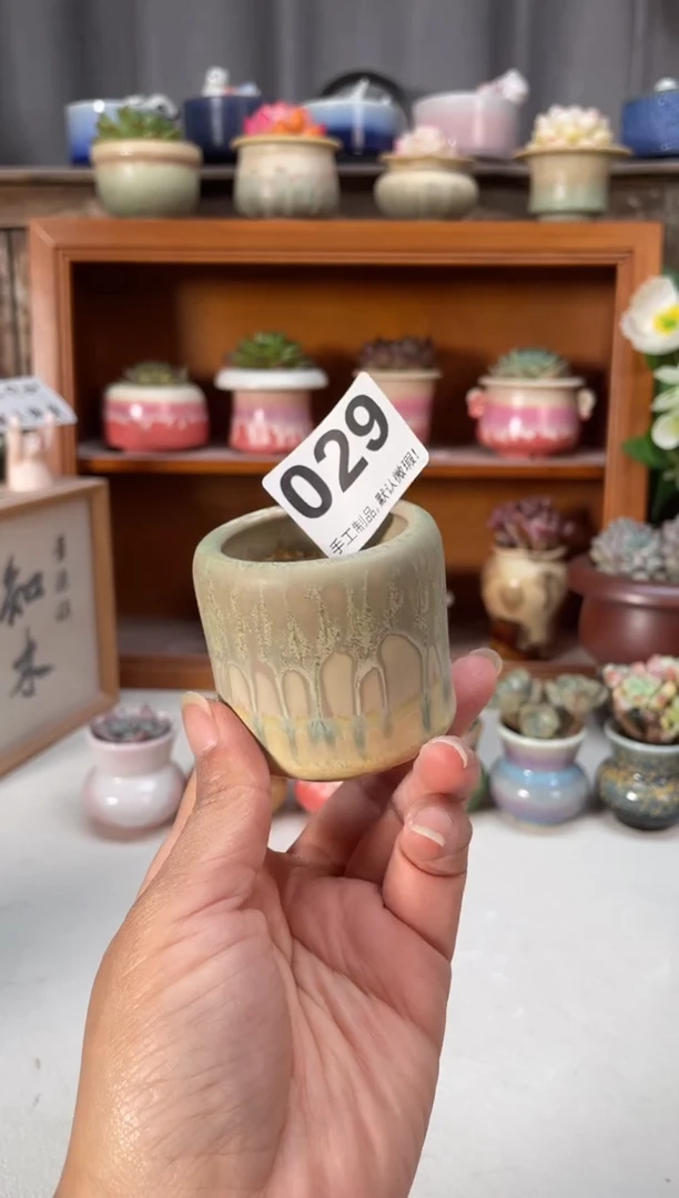 瓷片029知木小芳花盆