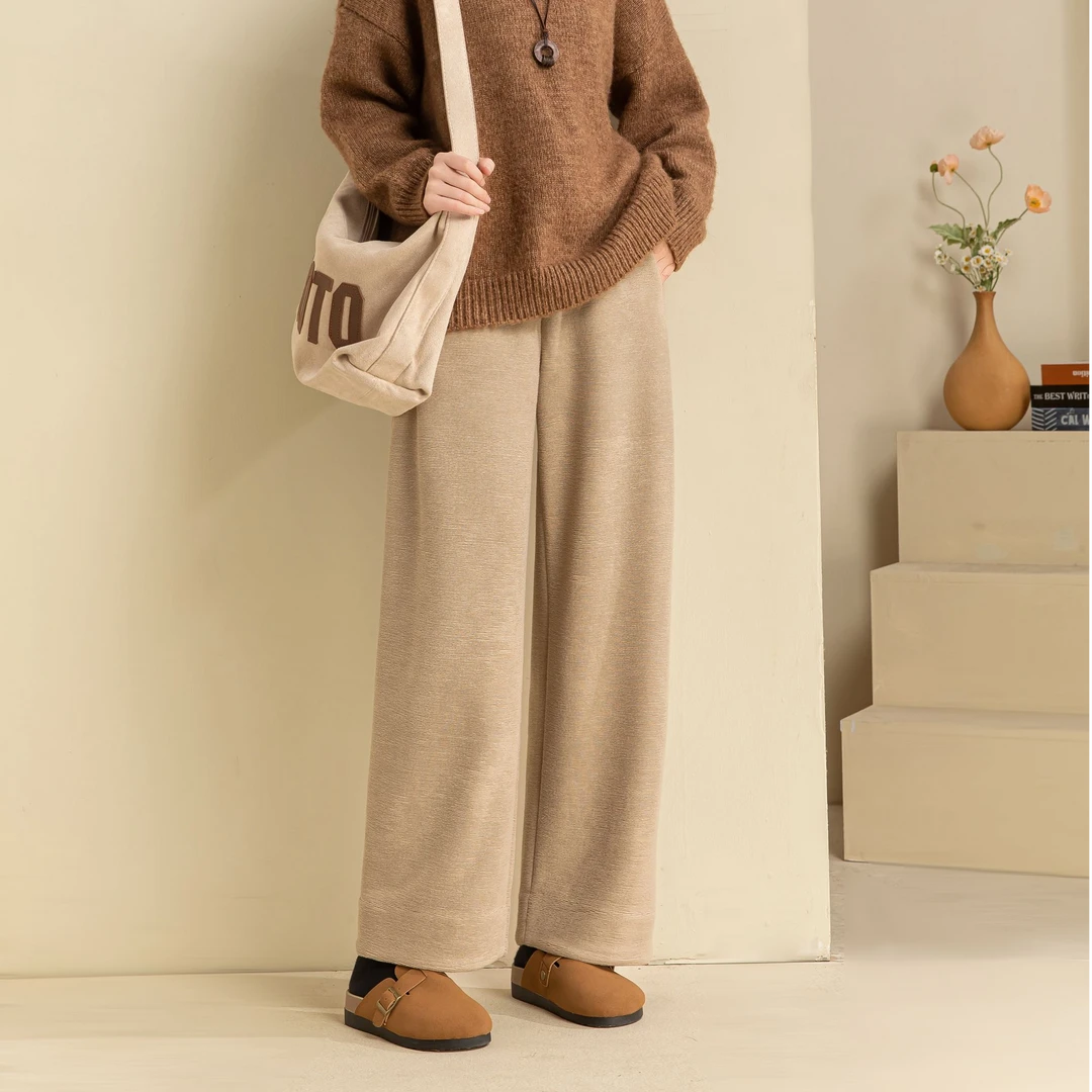 【逸阳断码清仓】直筒休闲裤韩版百搭时尚秋冬厚款