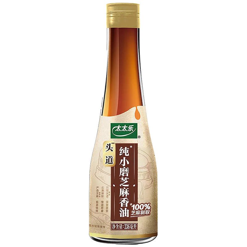 太太乐头道纯小磨芝麻香油 336毫升/瓶