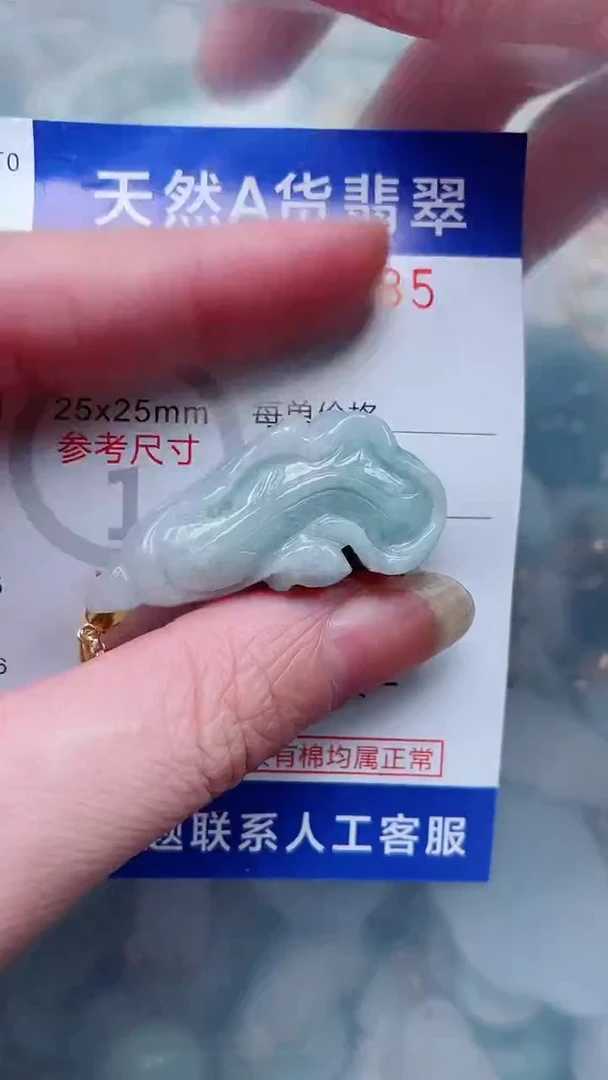 翡翠未镶嵌吊坠(不含链)1