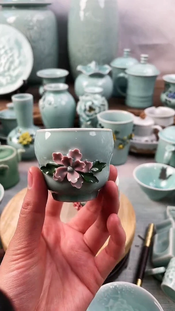 【闪购商品】手工捏花 特价 微瑕 慧仙青瓷
