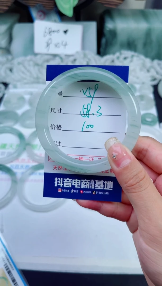 未镶嵌手镯石英质玉（天山翠）59