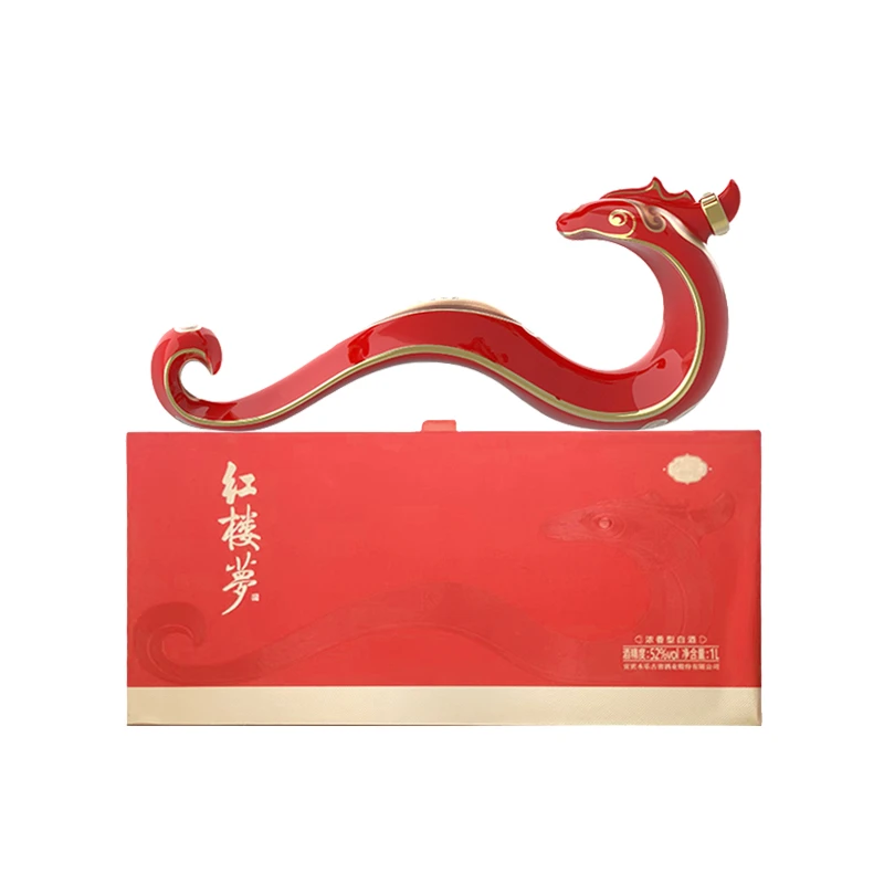 红楼梦【新品发布】蛇年生肖纪念酒 浓香型白酒52度1000ml