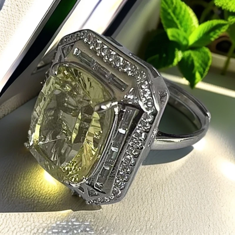 臻选戒指 经典百搭设计绿戒指AW1013