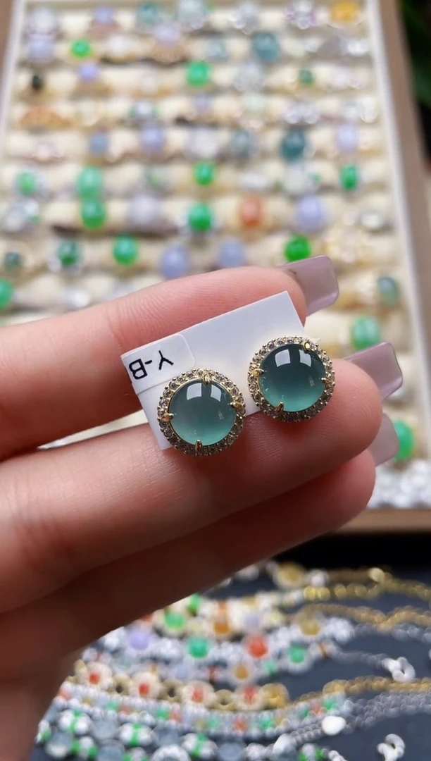 银S925镶嵌戒指翡翠147