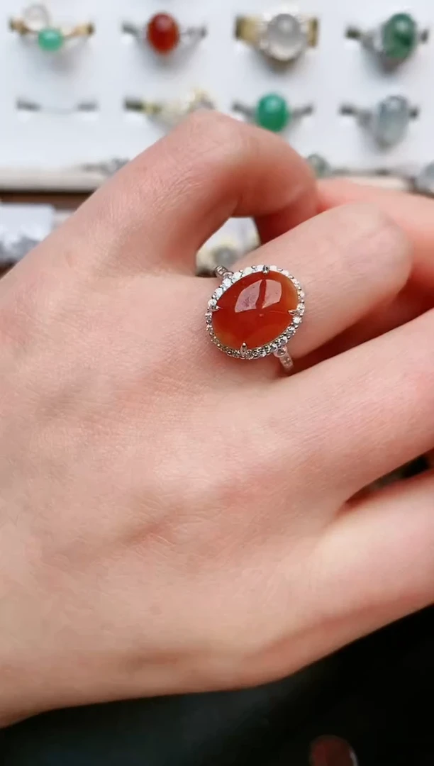 【闪购商品】翡翠戒指银S925镶嵌......