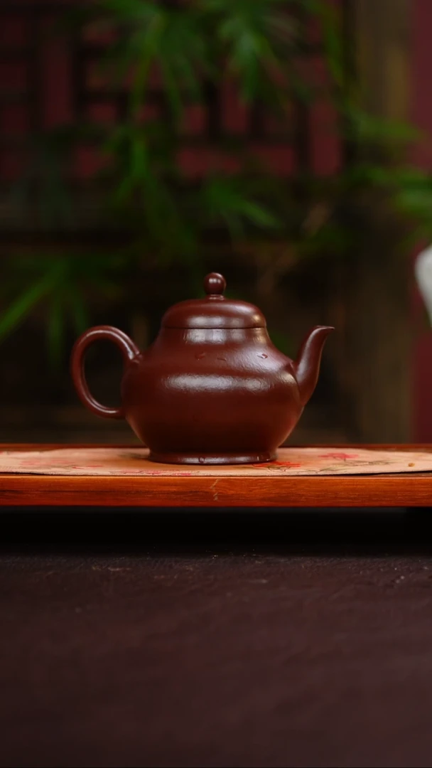 茶壶紫砂紫袍玉砂 高梨形