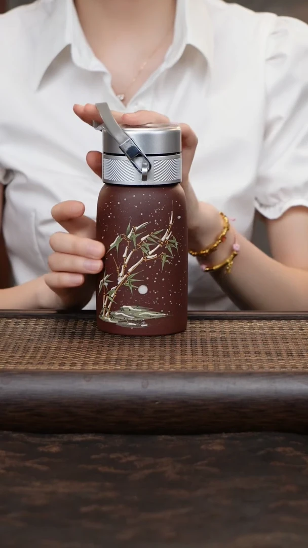 茶杯紫砂车载杯紫泥