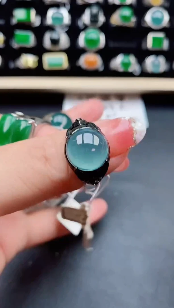 【闪购商品】翡翠戒指银S925镶嵌21212
