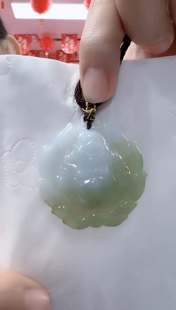 颈饰未镶嵌翡翠孤品佛公