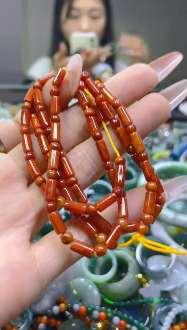 翡翠未镶嵌颈饰4MM/M/翡翠A货一图一物