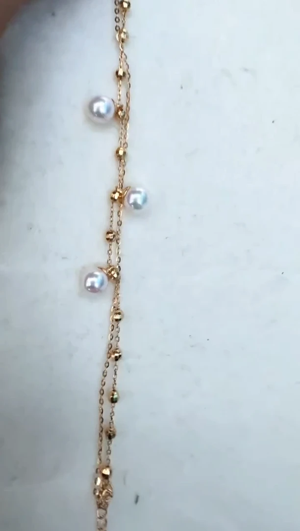 【闪购商品】海水珍珠手链银S925镶嵌手链
