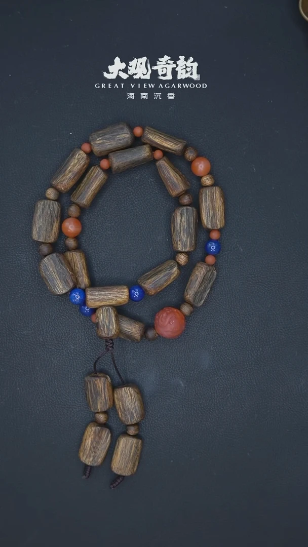 手串沉香【解释春风】海南莺歌绿奇楠15g设计款