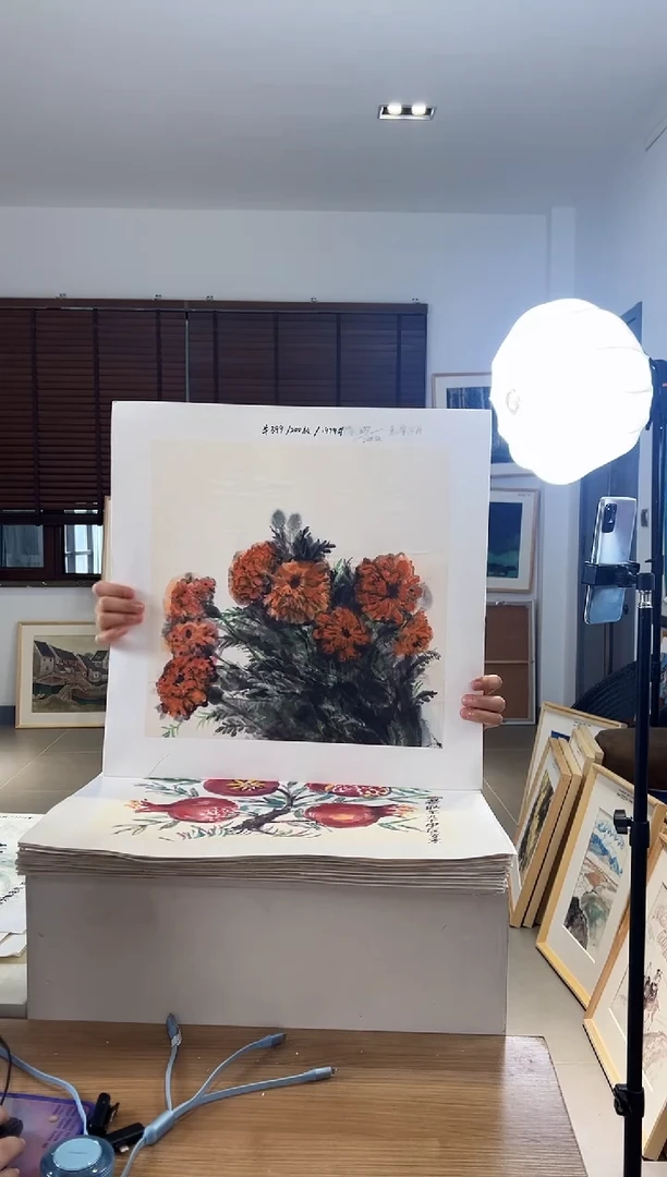 【闪购商品】版画耿玉琨限量作品亲签盖章版画S