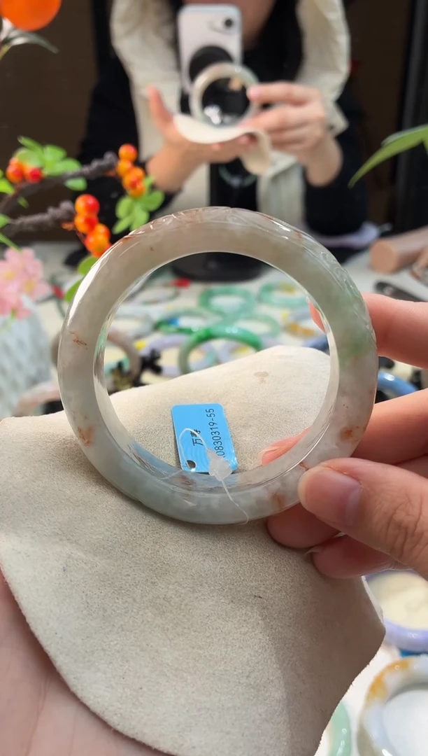 未镶嵌手镯翡翠24  翡翠手镯 56