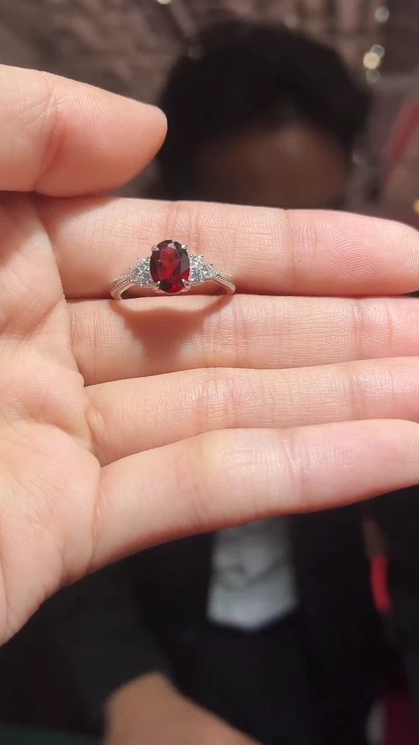 银S925镶嵌其他石榴石（扎德严选）