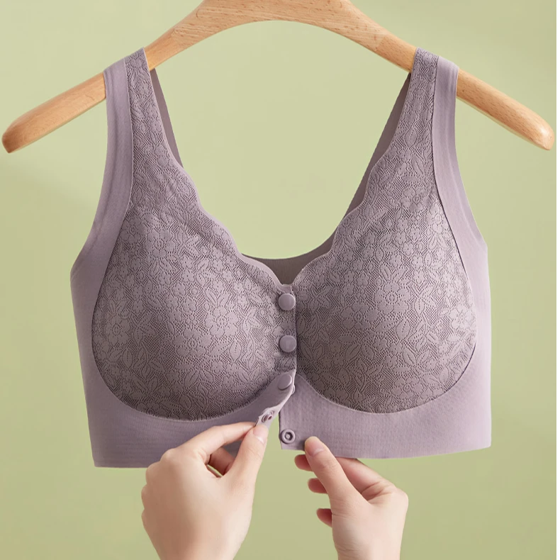 执感8828聚拢前扣内衣夏季薄款塑性无痕软支撑内衣