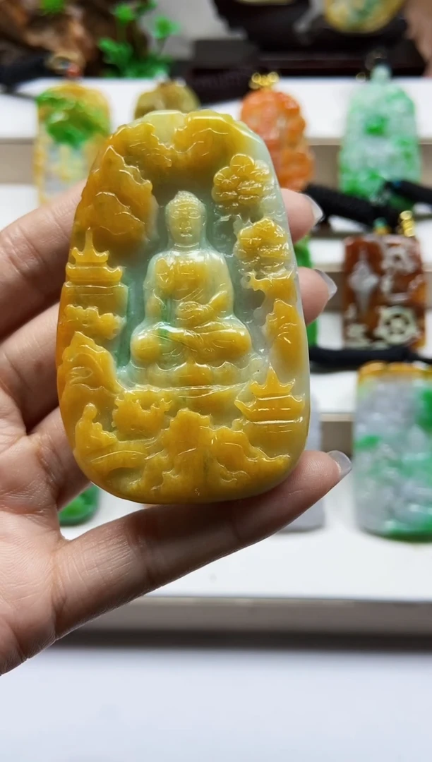 颈饰未镶嵌翡翠翡翠A货