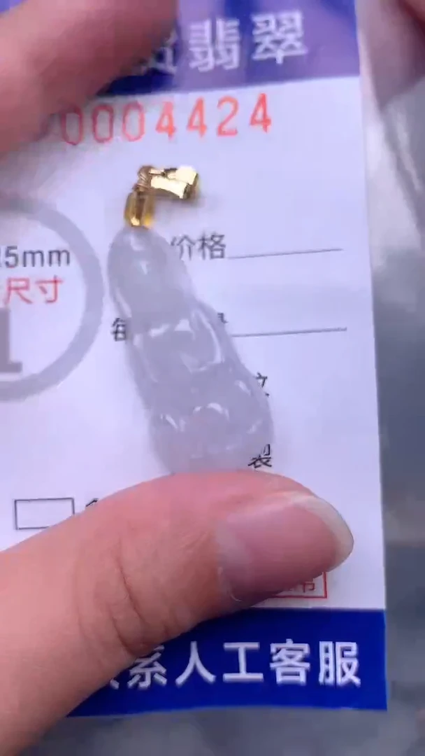 翡翠未镶嵌吊坠(不含链)1