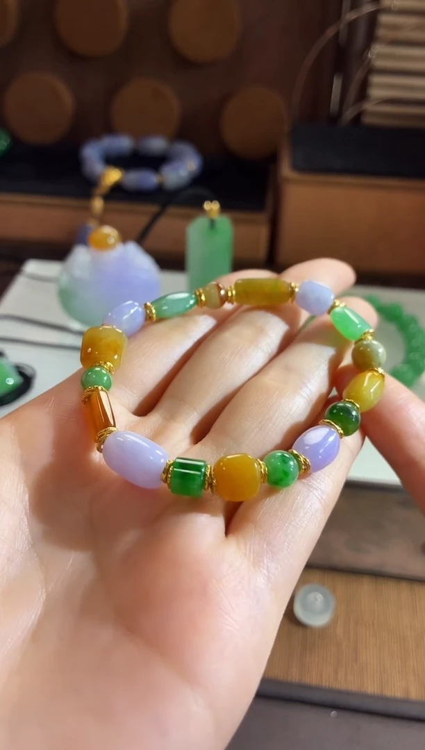 未镶嵌手串翡翠手饰